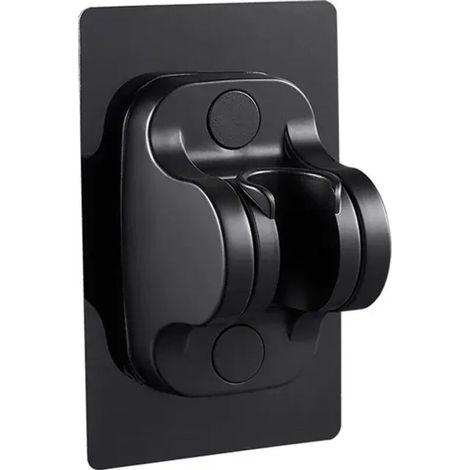 Support de douche à ventouse Support de pommeau de douche réglable Buse Support de poche Support de douche à rotation multi-angle sans poinçon noir-A (1/5)