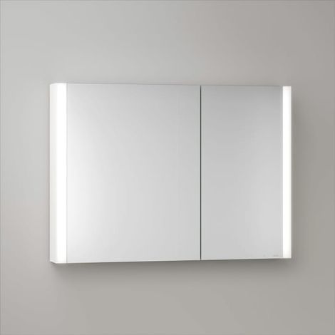Keuco Royal Metis LED Aufputz-Spiegelschrank 100 x 71 cm mit 2 Türen asymetrisch, französiche Ausführung (1/5)