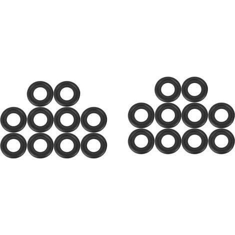 20 piezas de juntas de goma negra para tapón de drenaje de aceite, arandelas de repuesto para 12616850 3536966 097-119