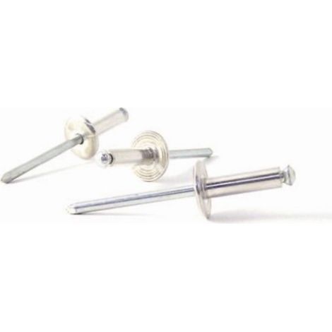 Remache Fijacion Flor 4,8X24Mm Cabeza Ancha Aluminio Bralo 150 Pz (1/2)