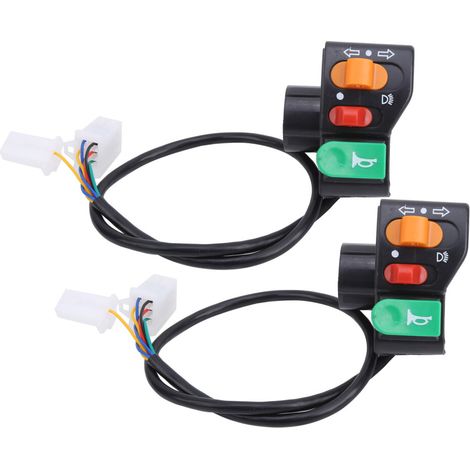 Adecuado para interruptores de manillar universales 3 en 1: faro, intermitente y claxon - interfaz de 22 mm