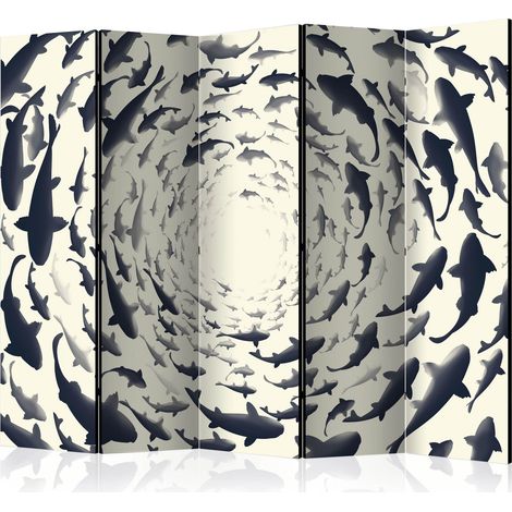 Paravento - Fish Swirl II [Room Dividers] - 225x172 (1/4)