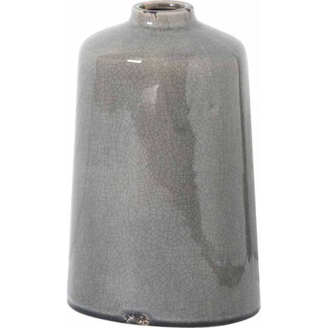 Garda Glazed Liv Vase - Ceramic - L18 x W18 x H28 cm - Grey