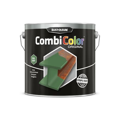 CombiColor® métal - peinture anti-rouille Rust-Oleum - Vert résada ral 6011 - Bidon de 2,5 litres