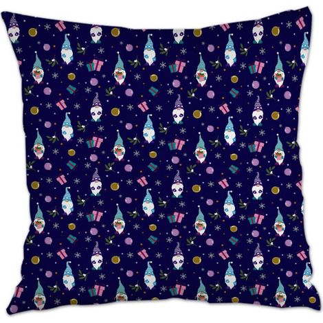 Housse de coussin 45x45 cm en polyester rustique pour femme mari petite amie petit ami couple (1/5)