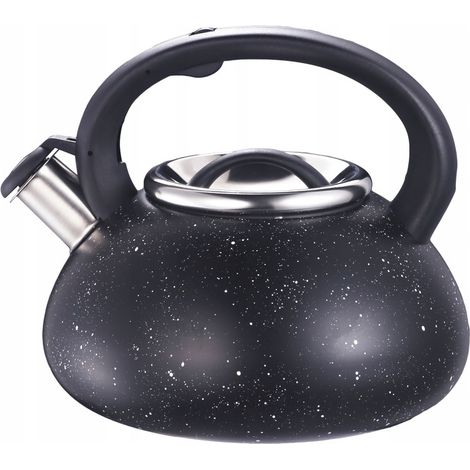 Bollitore a fischio tradizionale a induzione, gas, acciaio inox, grande 3 litri