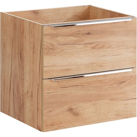 Waschtischunterschrank 60cm April mit 2 Schubladen, Holzoptik