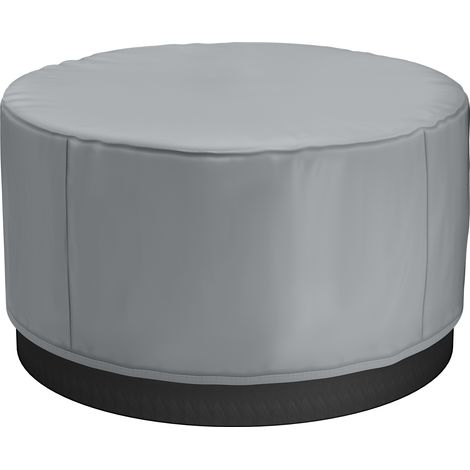VEVOR Outdoor Hot Tub Cover, 79 x 33 in / 2000 x 850 mm Weatherproof & Waterproof Hot Tub Cover Protector, 420D Heavy Duty Oxford Fabric and 950N Tearing Strength, Round Spa Covers for Hottub, Gray (1/5)