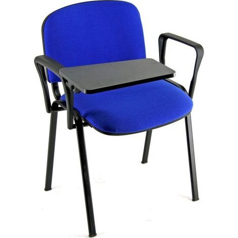 Unisit reposabrazos con mesita escritorio para silla confidente dado negro