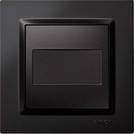 Tapa ciega simon s10 negra (1/3)