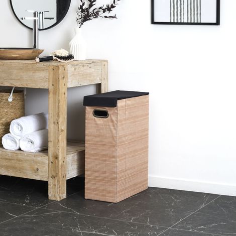 Panier à Linge - Je Cherche Une Idee - Marron - Compact