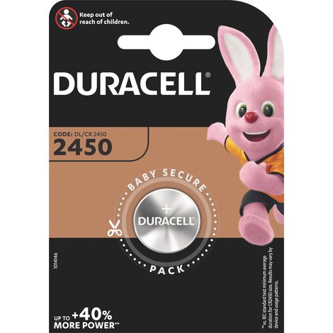 Duracell PILA AL LITIO SPECIALISTICA BOTTONE 2450 1 PZ. 10.00 pz