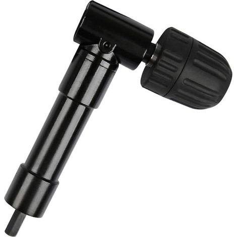 Mandrin à angle droit auto-serrant à 90°, mandrin coudé à dégagement rapide, tournevis, mandrin à entraînement angulaire, adaptateur de perceuse, entraînement à angle droit pour perceuse (1/5)