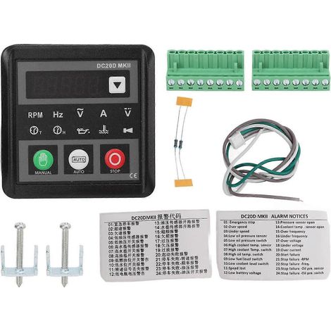 Unité de commande de générateur DC20D, module de commande moteur-générateur pour systèmes d'automatisation de générateurs (1/4)