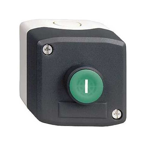Harmony boite - 1 bouton poussoir vert affleurant Ø22 - 1F - I - XALD102