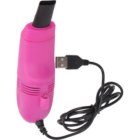 Mini aspiradora para computadora, mini limpiador de teclado, succión potente, mini aspiradora USB para computadora de arte de uñas, mini aspiradora portátil para teclado de automóvil (1/5)