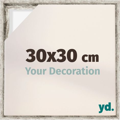 Your Decoration - Cadre flottant - Blanc Vintage - Cadre en caisse américaine pour toile sur chassis - MDF - Lyon (1/5)