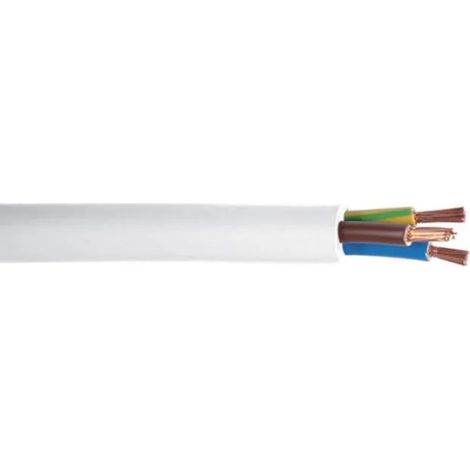 Debflex – Câble électrique 3G 1,5mm² 50M – Cordon de raccordement pour installations électriques – Résistant aux chocs et à l'humidité