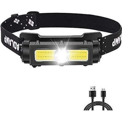 Powerful 1000 Lumen Headlamp, Rechargeable LED Headlamp with Red and White Light and Removable Magnet, 7 Modes for Running, Camping, and Fishing [Energy Class] (1/4)