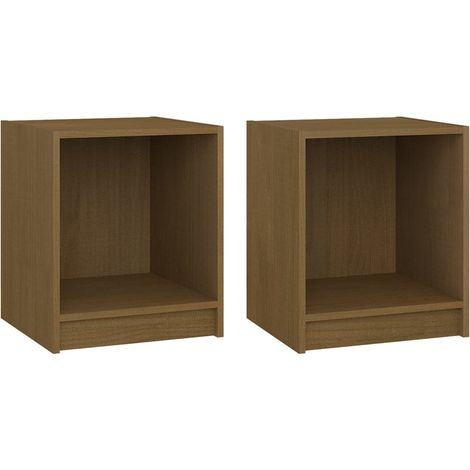 Maison Exclusive - Nachttische 2 Stk. Honigbraun 35,5x33,5x41,5 M