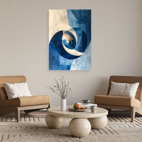 Wandbild Modernes Abstrakt Blau 40x60 (1/4)