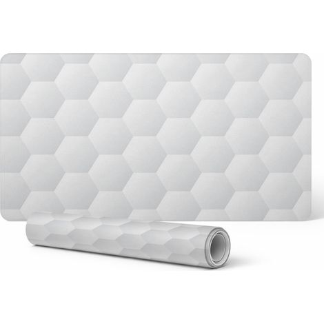 Alfombrilla protectora para escritorio/mesa con estampado geom茅trico 3D, 90x45 cm. (1/5)