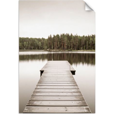 Selbstklebendes Poster – Wandsticker Pier Seewaldblick 20x30 cm