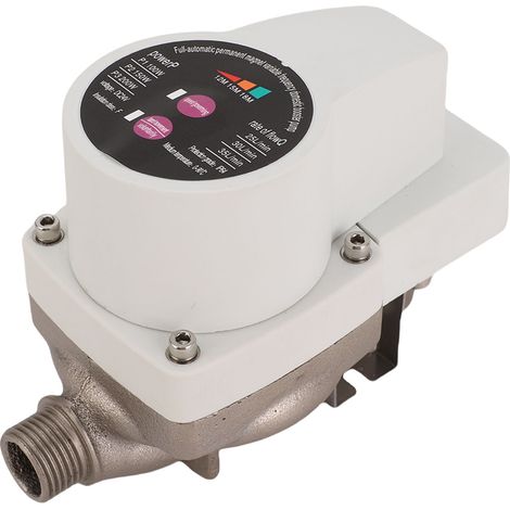 Surpresseur d'eau automatique et silencieux à 3 vitesses avec moteur sans balais pour robinets, toilettes, chaudières et douches