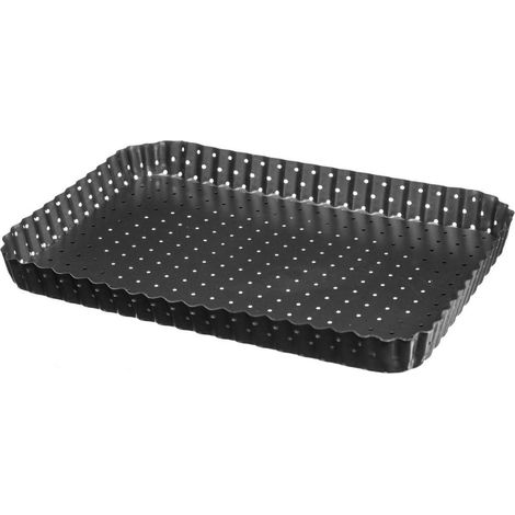 1 x Moule à tarte, Fond amovible, Revêtement anti-adhésif, Cuisson uniforme, Pour quiche et gâteau (1/5)