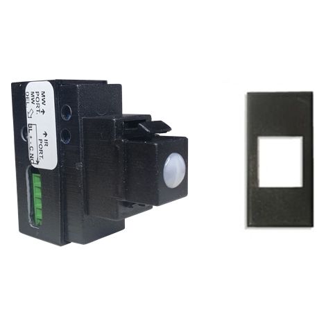 Sirsen sensore incasso a doppia tecnologia filare universale compatibile Bticino Axolute nera - DT-KEY