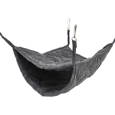 Hamac suspendu double couche pour petits animaux de compagnie, idéal pour l'hiver. (1/5)