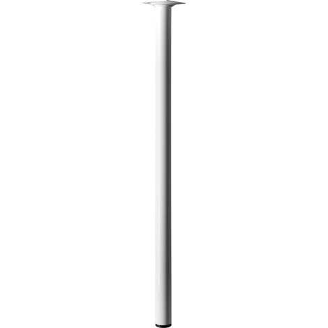 Hettich Tischbein, Möbelfuß, D30x600mm, weiss - 1 Stück