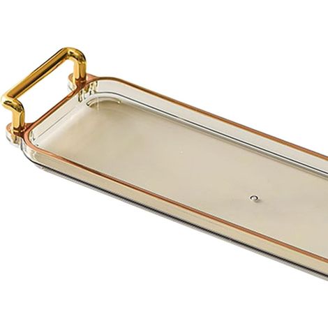 2X Nordic Serving Tray Jewelry Tray with Handles Cosmetic Perfume Makeup Display Tray for Home Living Room Bathroom (1/5)