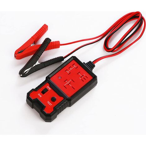 Testeur de Relais Automobile, Testeur de Relais Electronique 12V, Voiture Batterie Checker avec Clips, Outil de diagnostic professionnel danalyseur de relais automatique (1/4)