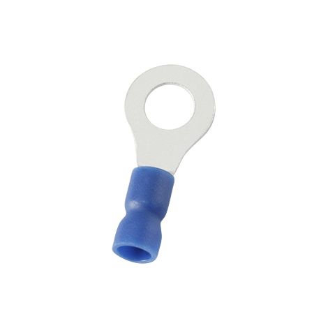 Cosses à œillet RS PRO, Isolé, Bleu, 2.5mm², 8.4mm, 12mm