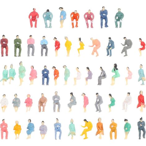 100 Miniaturfiguren aus Kunststoff / Miniatur-Landschaftsfiguren als Requisiten