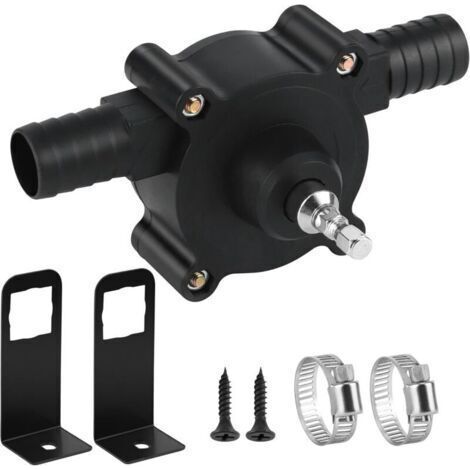 Mini pompe de forage électrique portable avec fonction auto-amorçante, vitesse de pompage rapide pour moteurs diesel, huile, liquide et eau, robuste pompe de transfert (1/5)