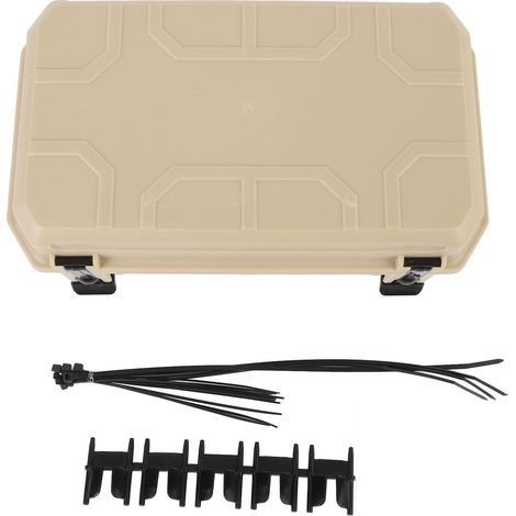 Cable Junction Box Square Shape IP54 Water Proof ABS Electrical Junction Box for Outdoor Beige (1/5)