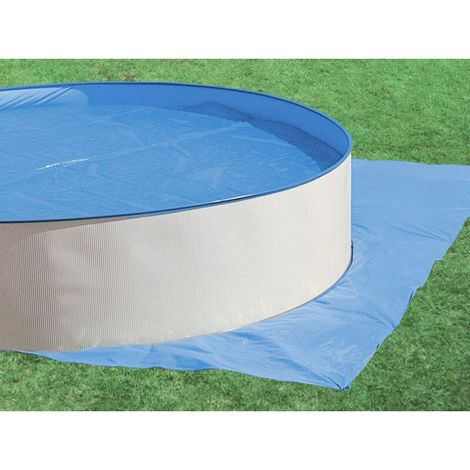 Tapis de sol rond pour piscine gonflable – Diamètre 5,5 m – Antidérapant, imperméable et facile à ranger – Idéal pour extérieur, jardin ou terrasse (1/2)
