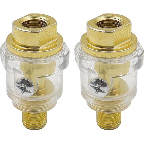 2pcs Mini Line Greaser for Pneumatic Tools 1/4 BSP Pneumatic Tool Greaser Air Compressor Tube Oil Filling Tool (1/5)