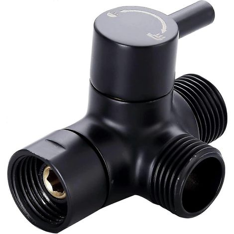 Vanne inverseuse de douche, répartiteur de douche à 3 voies, vanne inverseuse de bras de douche G1/2 pour pommeau de douche à main et pulvérisateur fixe