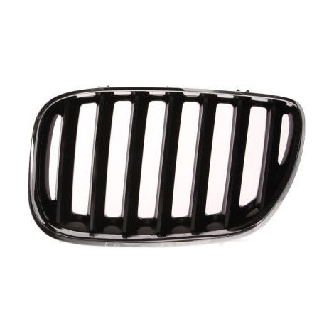 Grille de calandre avant gauche noire et chromée BMW X5 1 E53 phase 2 2003-2007