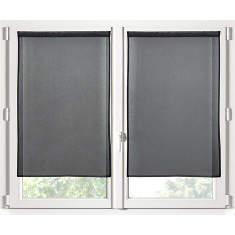 PAIRE DE BRISE BISE MONNADROIT NOIR 60X120 cm