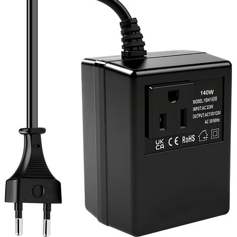 Convertisseur de Tension 220 V à 110V 140W Transformateur Converter abaisseur EU vers US adaptateur de voyage transformateur de puissance (1/5)