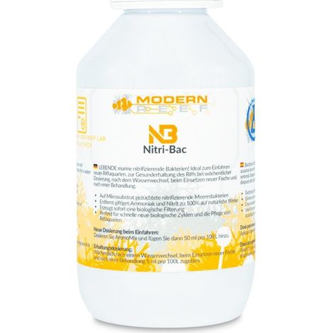 Modern Reef Nitri-Bac 150 ml - bacterias iniciadoras para acuarios marinos