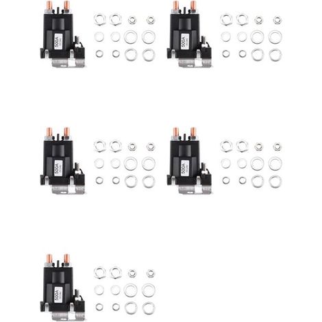 Geeignet für 5 Hochstromrelais, 500A 24V Doppelbatterie-Anlasserrelais, Hochstrom-Kfz-Leistungsschalter, Anlasserrelais.