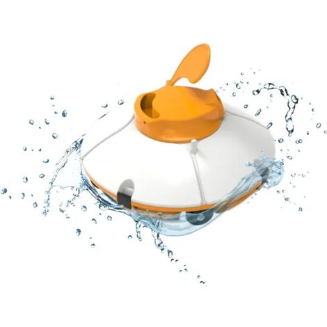 Robot aspirateur de piscine autonome BESTWAY Frisbee orange pour piscine à fond plat (1/10)