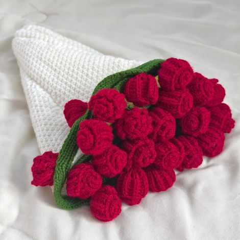 Couverture bouquet de fleurs au crochet, couverture de roses fabriquée à la main, couverture ronde florale de 24 pouces, cadeau romantique pour maman, copine, épouse, anniversaire, mariage, décoration (1/5)