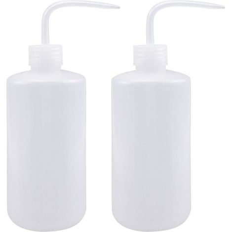 2 Pièces Arrosoir en Plastique, 500ML avec Pipette, Bouteille à Presser pour Plantes et Tatouages (1/4)