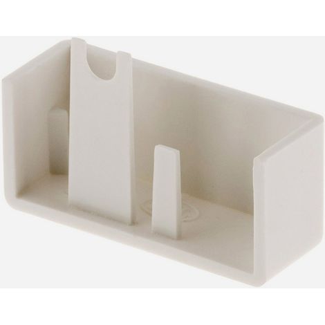 Endstücke für Leisten 30x10mm weiß Packung mit 4